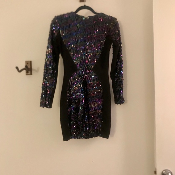 Dress the Population Black Dress with Sequins - Picture 2 of 4